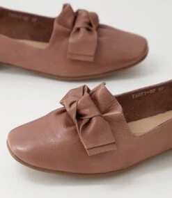 Tarry Rosewood Leather Flat Shoes -Lynx Shoes Shop DF11688RCKLE 6