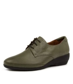 Gelloe Dk Olive Leather -Lynx Shoes Shop DF11722HBGLE 2