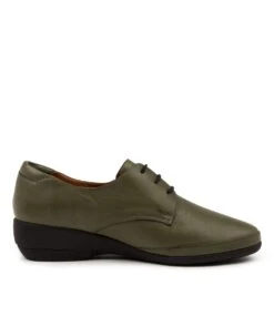 Gelloe Dk Olive Leather -Lynx Shoes Shop DF11722HBGLE 5