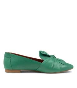 Lunna Emerald Leather Loafers 10 Lunna Emerald Leather Loafers -Lynx Shoes Shop DF11735H15LE 5