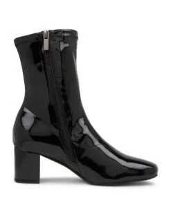 Indianas Black Patent Leather Ankle Boots -Lynx Shoes Shop DF11786BLAVG 5