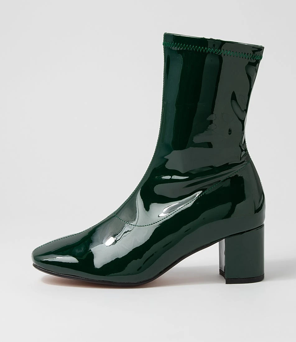 Indianas Forest Stretch Patent Pu Ankle Boots 3 Indianas Forest Stretch Patent Pu Ankle Boots