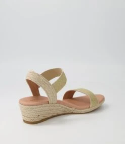 Helina Platinum Metallic Elastic Sandals -Lynx Shoes Shop DF11788MKZ29 4