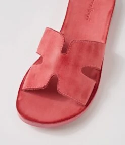 Nokker Fuchsia Leather Slides -Lynx Shoes Shop DF11817IAFLE 5