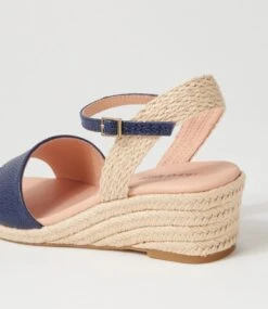 Harissa Navy Lizard Multi Espadrilles -Lynx Shoes Shop DF11836JUNHG 6
