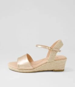 Harissa Champagne Leather Sandals
