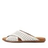 Bontye White Leather Sandals -Lynx Shoes Shop DF11873WHILE 4