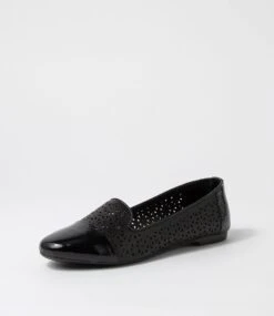 Sory Black Leather Loafers -Lynx Shoes Shop DF11969BLALE 3