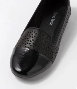 Sory Black Leather Loafers -Lynx Shoes Shop DF11969BLALE 5