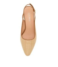 Lexstar Natural Dark Tan Woven Heels -Lynx Shoes Shop DF12116NN24N 6