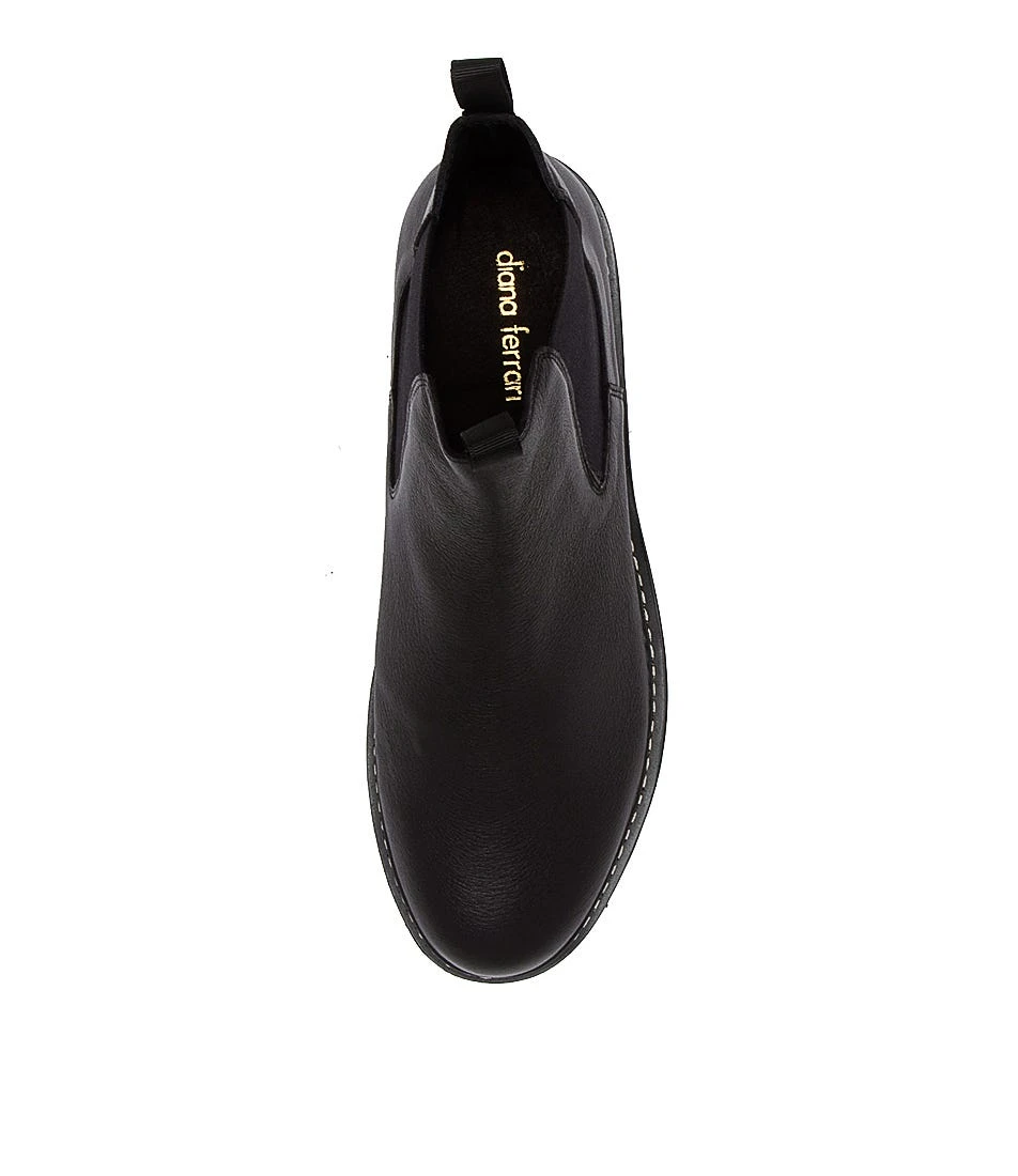 Mymy Black Leather Ankle Boots Bh 7 Mymy Black Leather Ankle Boots Bh - Image 5