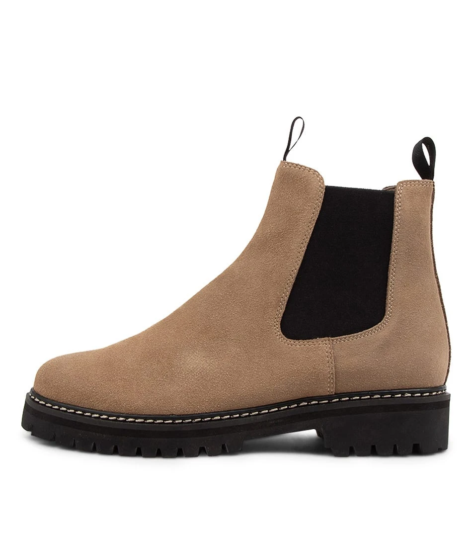 Mymy Taupe Suede Ankle Boots 3 Mymy Taupe Suede Ankle Boots