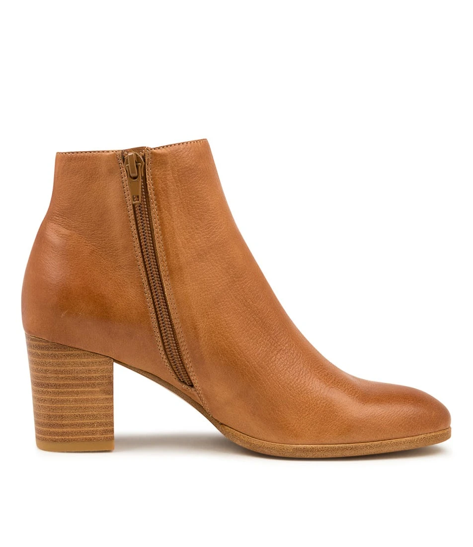 Diarna Dark Tan Leather Ankle Boots Nh 6 Diarna Dark Tan Leather Ankle Boots Nh - Image 4