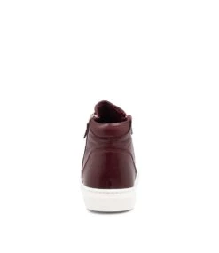 Swiss Burgundy Leather Ankle Boots Ws -Lynx Shoes Shop DF12134ROPLE 3