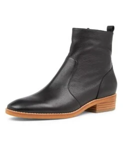 Barnie Black Leather Ankle Boots Nh -Lynx Shoes Shop DF12142BBLLE 2
