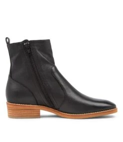 Barnie Black Leather Ankle Boots Nh -Lynx Shoes Shop DF12142BBLLE 5