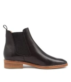 Beaufort Black Leather Ankle Boots Nh -Lynx Shoes Shop DF12143BBLLE 5