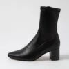 Linta Black Stretch Ankle Boots -Lynx Shoes Shop DF12211BLAJZ 2