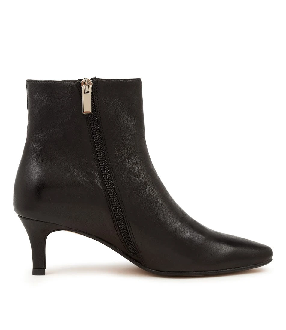 Thimble Black Leather Ankle Boots 6 Thimble Black Leather Ankle Boots - Image 4