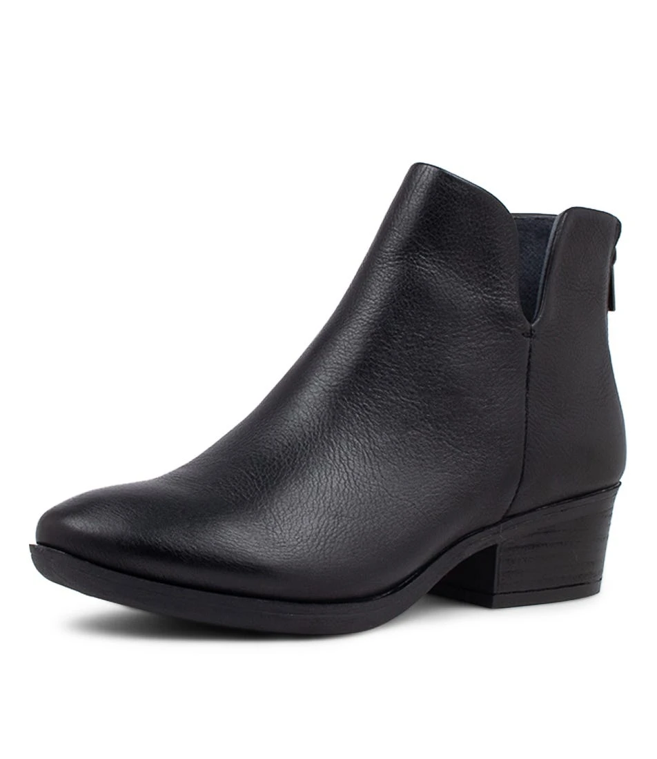 Zhara Black Leather Ankle Boots Bh 4 Zhara Black Leather Ankle Boots Bh - Image 2