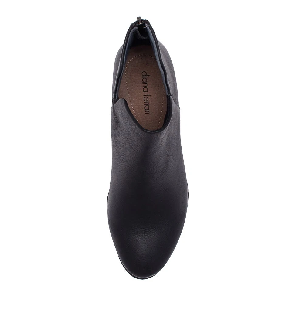 Zhara Black Leather Ankle Boots Bh 7 Zhara Black Leather Ankle Boots Bh - Image 5