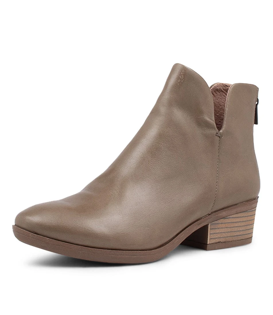 Zhara Olive Leather Ankle Boots 4 Zhara Olive Leather Ankle Boots - Image 2