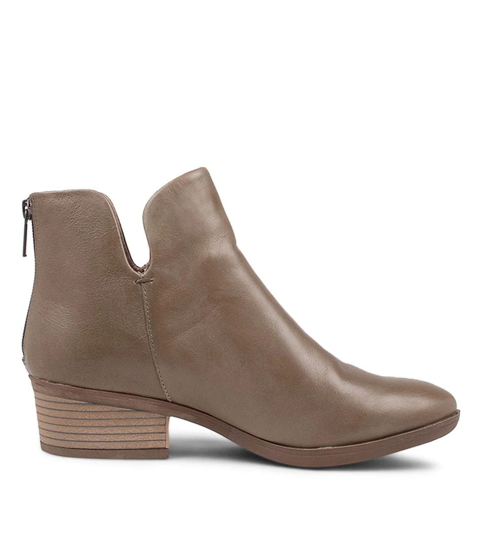 Zhara Olive Leather Ankle Boots 6 Zhara Olive Leather Ankle Boots - Image 4