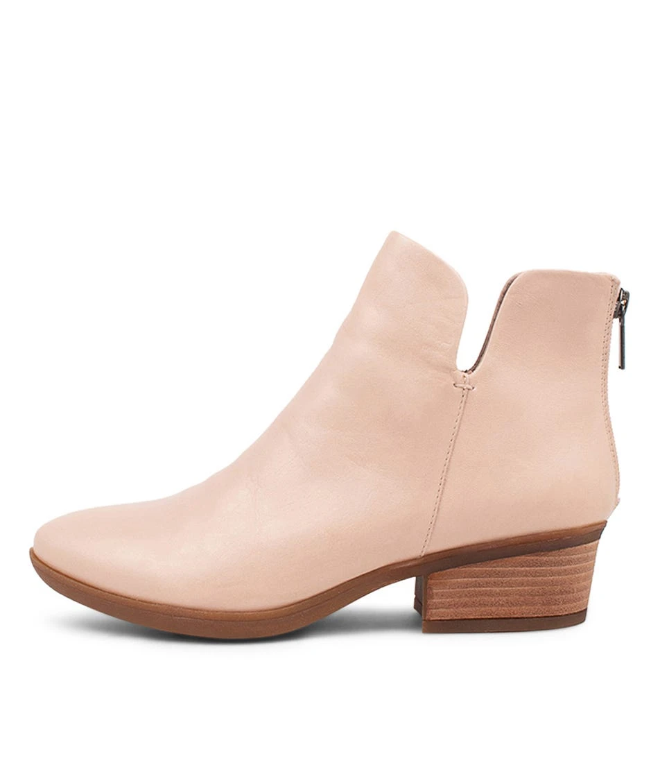Zhara Blush Leather Ankle Boots 3 Zhara Blush Leather Ankle Boots