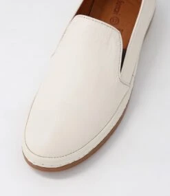 Macenzi Cream Leather Loafers -Lynx Shoes Shop DF12269W18LE 5