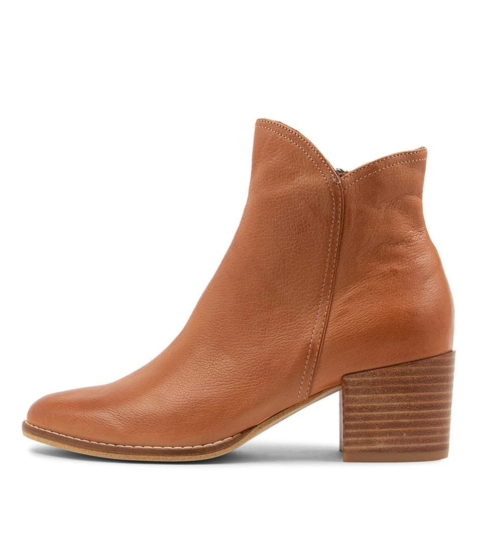 Mocker Tan Leather Ankle Boots 3 Mocker Tan Leather Ankle Boots