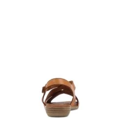 Albaha Tan Leather Sandals -Lynx Shoes Shop DF12343TANLE 3