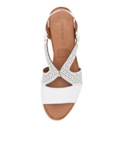 Canada White Leather Sandals -Lynx Shoes Shop DF12357WHILE 6
