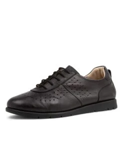 Mues Black Leather Sneakers -Lynx Shoes Shop DF12424BLALE 2