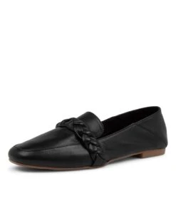 Nanturm Black Leather Loafers -Lynx Shoes Shop DF12426BLALE 2