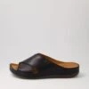 Navee Black Leather Slides -Lynx Shoes Shop DF12428BLALE 2