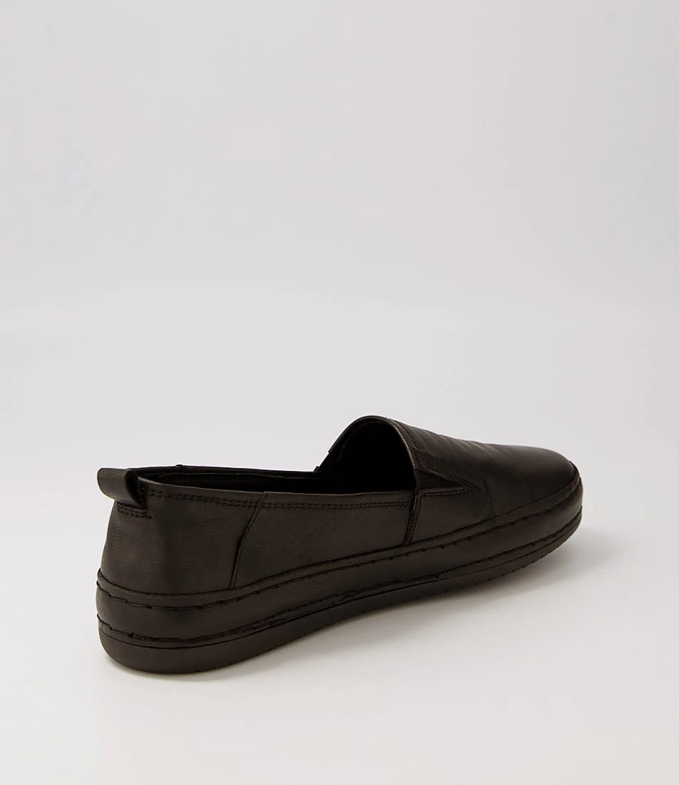 Pluto Black Leather Sneakers 5 Pluto Black Leather Sneakers - Image 3