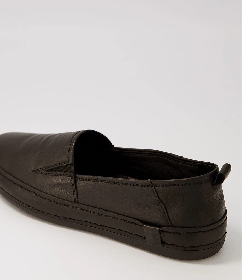 Pluto Black Leather Sneakers 7 Pluto Black Leather Sneakers - Image 5
