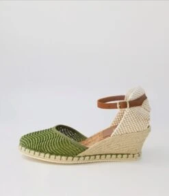 Tish Khaki Weave Espadrilles