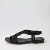 Adera Black Rope Leather Sandals