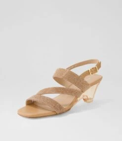 Fanzy Nude Jewels Leather Sandals -Lynx Shoes Shop DF12502NJP2J 3