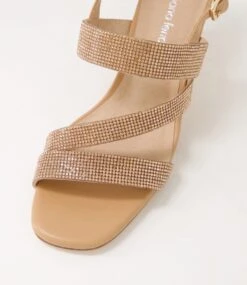 Fanzy Nude Jewels Leather Sandals -Lynx Shoes Shop DF12502NJP2J 5
