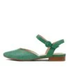 Drias Emerald Woven Leather Flat Shoes -Lynx Shoes Shop DF12533H154N 4