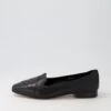 Dessa Black Leather Loafers -Lynx Shoes Shop DF12538BLALE 2