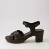 Baha2 Black Leather Sandals Bh -Lynx Shoes Shop DF12573B66LE 2