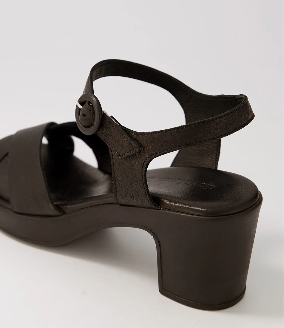 Baha2 Black Leather Sandals Bh 7 Baha2 Black Leather Sandals Bh - Image 5