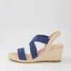 Jolli Dark Denim Elastic Espadrilles -Lynx Shoes Shop DF12601DLT29 2