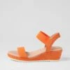 Worthy Orange Rope Elastic Sandals -Lynx Shoes Shop DF12604OJC29 2