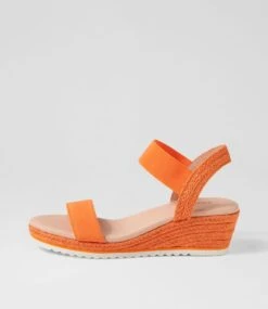 Worthy Orange Rope Elastic Sandals