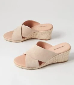 Jinna Stone Suede Sandals -Lynx Shoes Shop DF12605NGMSU 6