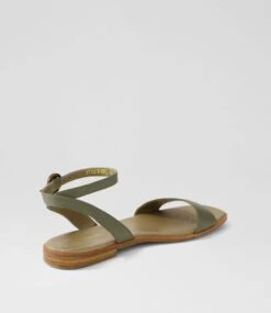 Atilly Lrg Olive Leather Sandals -Lynx Shoes Shop DF12629H81LE 4